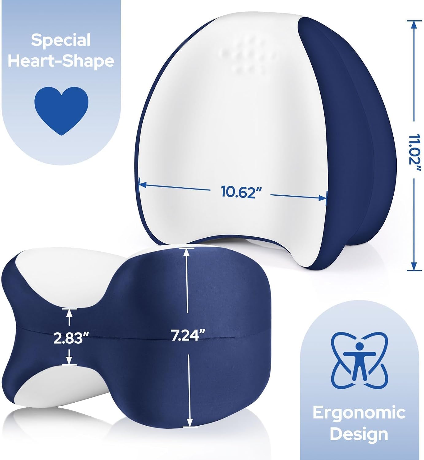 Heart-Shape Knee Wedge Pillow