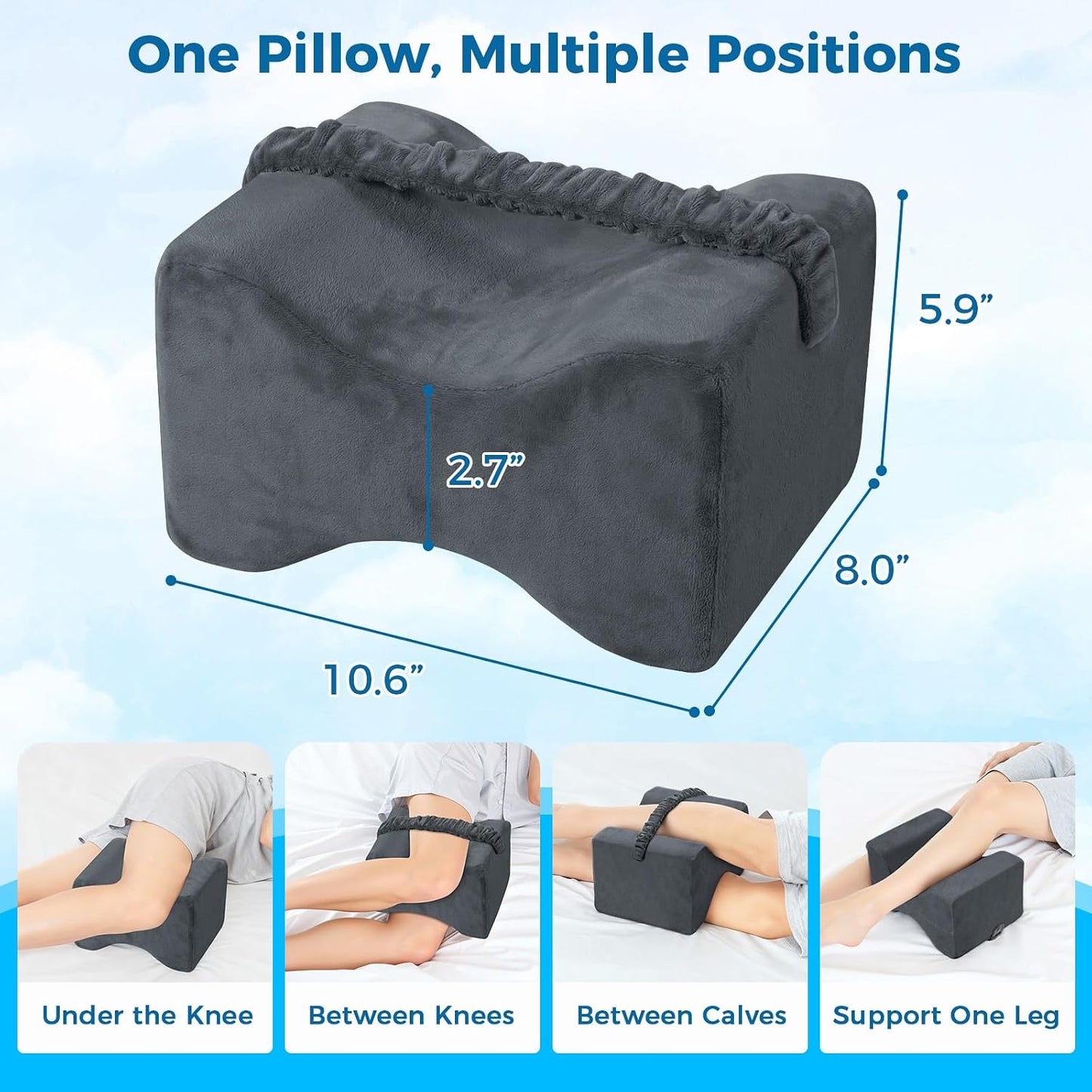 Ergonomic Between Leg Support Pillow for Sleeping Comfort