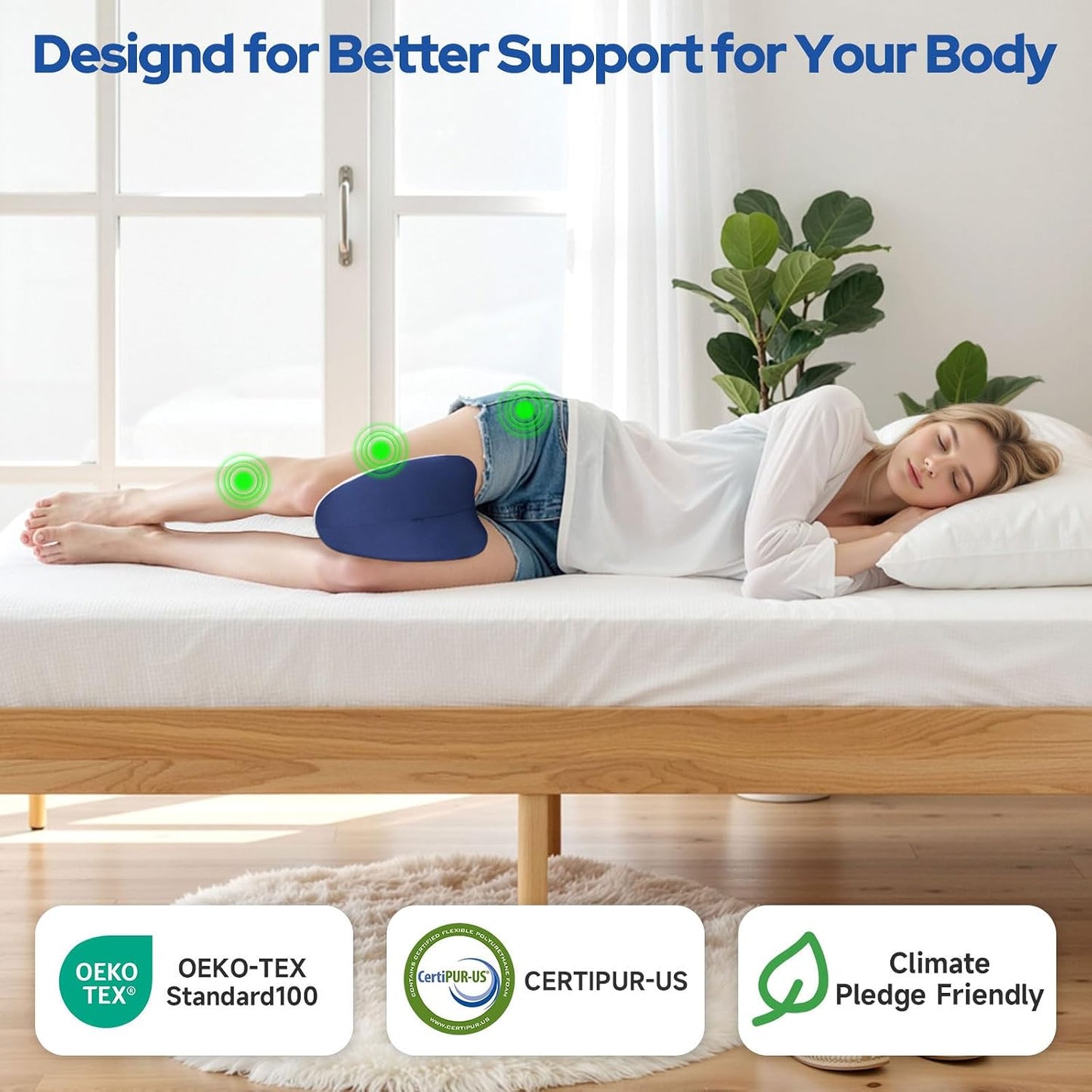 Heart-Shape Knee Wedge Pillow