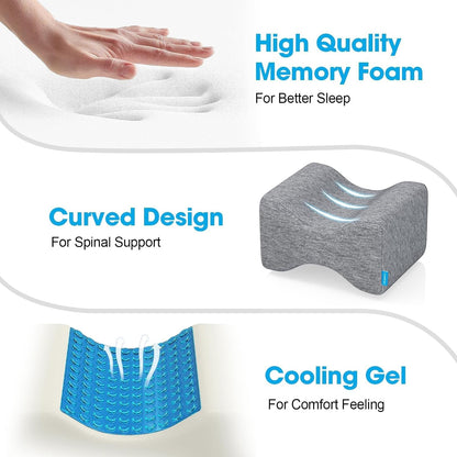 Memory Foam Knee Pillow for Side Sleepers
