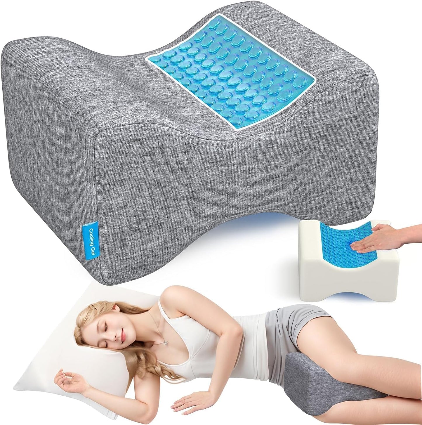 Memory Foam Knee Pillow for Side Sleepers