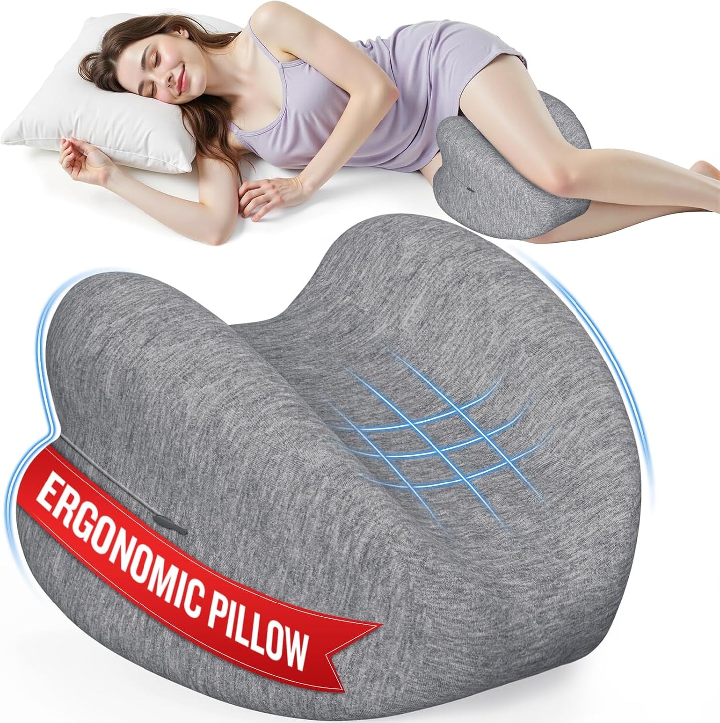 Knee Pillow for Side Sleepers